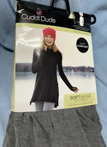 NIP CUDDL DUDS Softwear Wasserfallausschnitt Tunika L/S Stretch Strick Modal Pullover grau M - Bild 1 von 6