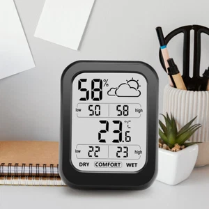 Digital Indoor Thermometer Hygrometer with Weather Display Support ℃/℉ U4W1 E5A4 - Picture 1 of 8
