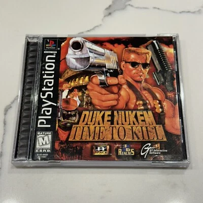 Duke Nukem: Time to Kill (PS1, 1998) Complete CIB Manual TESTED FAST SHIPPED - Image 1 of 4