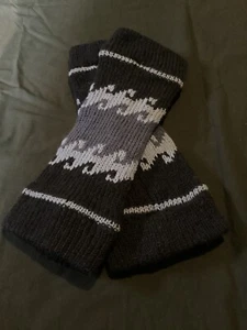 Nepalese Woollen Arm Warmers~Handmade 100% Wool With Cosy Fleece Lining~Unisex - Picture 1 of 2