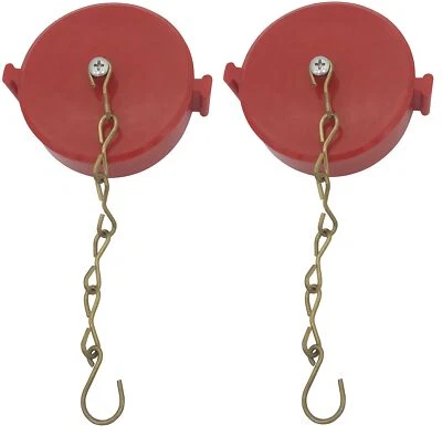 SpringSpray 2 Pack 2-1/2" NH/NST Plastic Fire Hose Connection Standpipe Cap F...