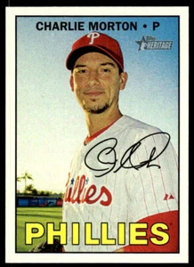 2016 Topps Heritage #548 Charlie Morton Philadelphia Phillies Baseball - Picture 1 of 2