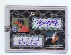 NICK ADENHART - YOUNG-IL JUNG 2006 Dual Autograph 2/2