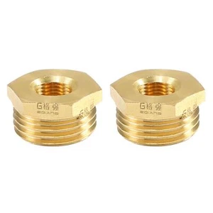 Brass Pipe Hose Fitting 1/2 Male to 1/8 Female Thread Tube Adapter Nozzle 2pcs - Picture 1 of 4