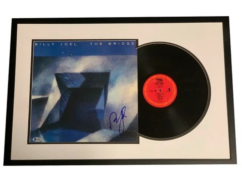 BILLY JOEL SIGNED FRAMED THE BRIDGE ALBUM VINYL BECKETT BAS COA PIANO MAN Cover