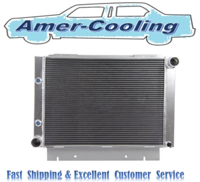 Radiador de alumínio para 1960-1963 Ford Galaxie 500 XL base Starliner + ventilador 1962 61 - Imagem 1 de 4