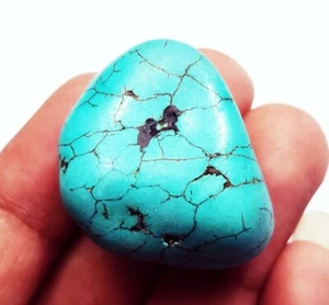 Piedra preciosa suelta turquesa natural áspera 69,80 quilates certificada con regalo gratis - Imagen 1 de 7