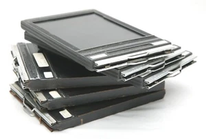 Vintage SIX Graflex 4x5" Cut Film Holders: 3x Riteway Plastic+3x Graphic Wooden. - Picture 1 of 1