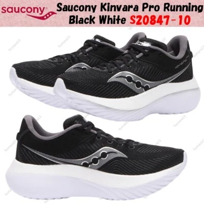 Saucony Kinvara Pro Running Negro Blanco S20847-10 Hombres Talla - Imagen 1 de 4