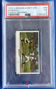 1925 A Boguslavsky Sports Record George Sisler Turf Cigars #50 PSA 3🔥HOF🔥 - Picture 1 of 2
