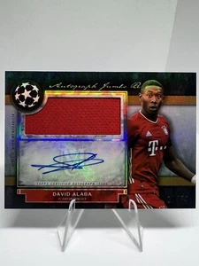 DAVID ALABA 2021 Topps Museum Collection Game Worn Auto Patch /75 UEFA Bayern - Picture 1 of 3