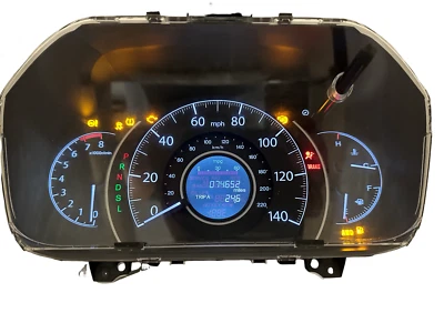 * Cuadro de instrumentos velocímetro Honda CR-V 2015 2016 medidores 74.652 millas AWD Foto 1 de 3