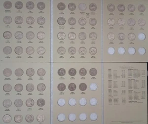 Complete Circulated Set Washington Quarter Lot 1965-1998 New H.E. Harris Folders - Picture 1 of 2