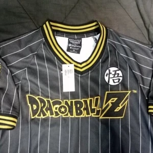 Camiseta de fútbol a rayas DragonBallZ Goku Box Lunch nueva con etiquetas - Imagen 1 de 7