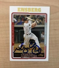 MORGAN ENSBERG HOUSTON ASTROS SIGNED AUTOGRAPHED 2005 TOPPS CARD #540 W/COA 