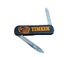 Vtg Imperial Stainless TIMKEN 2 blades Folding manual Pocket Knife advertising - Picture 1 of 12