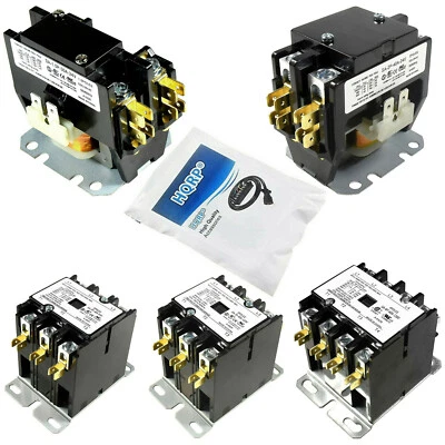 AC Condenser Contactor HVAC Definite Purpose Relay 1-4 Pole 24 or 120V UL Listed - Image 1 of 3