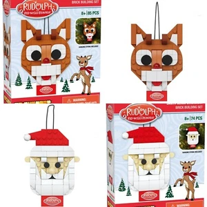 🔥RUDOLPH DAS Rentier mit der roten Nase Weihnachtsmann BRICKCRAFT Ornament Bausatz Weihnachten - Bild 1 von 13