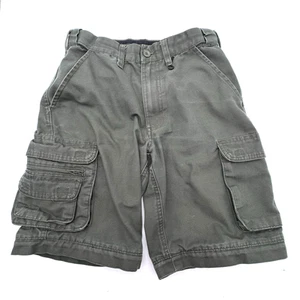 BOY SCOUTS OF AMERICA Youth 10 Green Cargo Shorts Uniform USA Cotton Pockets - Picture 1 of 8