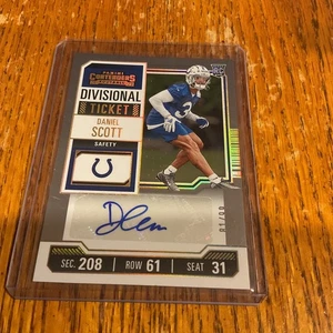 Daniel Scott 2023 Contenders Playoff Ticket Rookie Auto /99 Rc #177 Colts - Picture 1 of 4