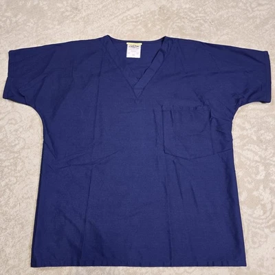 Blusa Médica Scrub Zone by Landau Azul Marino Cuello en V - Para Hombre Pequeña - Ver Fotos  Foto 1 de 4