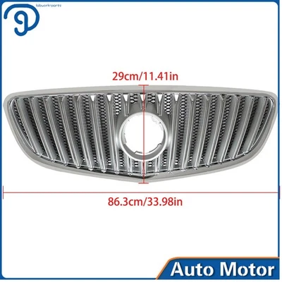 For Buick Lacrosse 2010 -13 Front Upper Bumper Grille Grill Chrome High qaulity — 第 1/4 张图片