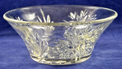 Vintage Classic Heavy Round CRYSTAL GLASS Display / Servicing Food Fruit BOWL - Image 1 of 4