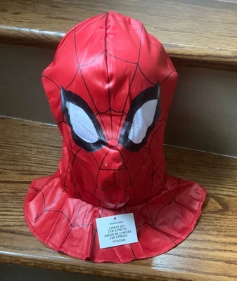 Child Marvel Spiderman Fabric Mask (Boys S/P (6/7) (Mask Only) - Image 1 of 4