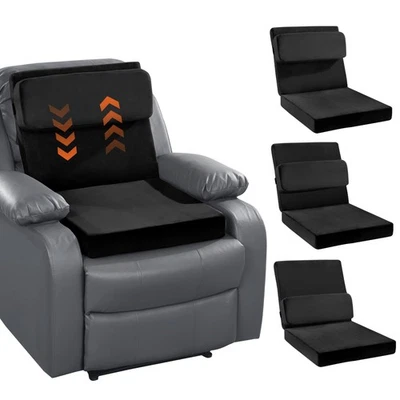 HOMBYS Cojín de Asiento Reclinable con Almohada de Soporte Lumbar y Cabezal Ajustable... Foto 1 de 4