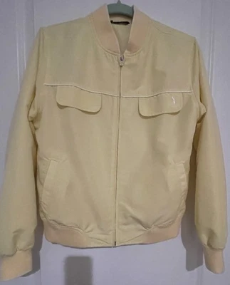 IZOD куртка женщин размер маленький желтый полный молнии Bomber пальто женщины - Изображение 1 из 4