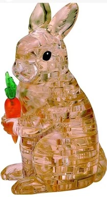 Rabbit 43 Piece 3D Crystal Jigsaw Puzzle - Image 1 of 3