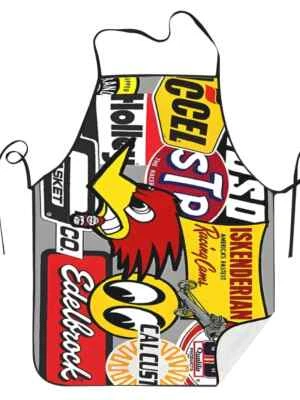 Avental impresso STP Racing Moon Eyes Cook Restaurant. #A326 - Imagem 1 de 4