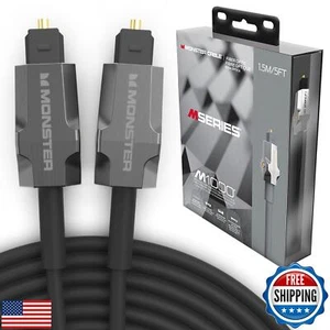 Monster M-Series 1000 Fiber Optical Audio Toslink Cable, Sound Bar Optical Au - Picture 1 of 5