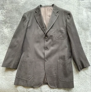 ISAIA | 3/2 | Brown Seersucker Sport Coat | 58L EU | Maxim Base - Picture 1 of 13