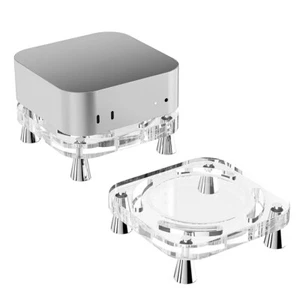 Crystal Dustproof Base Desktop Support Bracket for Mac Mini/Mac Studio / Mini4 - Picture 1 of 8