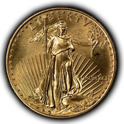 1991 G$25 1/2 oz Gold American Eagle - Low Mintage Key Date - SKU-G5276 - Image 1 of 4