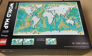 LEGO Art World Map 31203 Building Toy Kit 11695piece 26" x 41" inch New - Picture 1 of 2