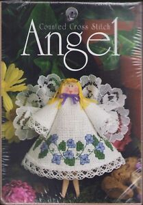 ZESTAW ŚCIEGU KRZYŻYKOWEGO Wiosenne kwiaty Skrzydła anioła Koronka Ornament Vintage OOP