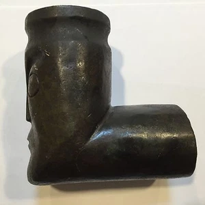 Statuina "Uomo" Pipa in pietra costa nord-occidentale "Columbia River" - Foto 1 di 8