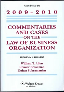 Commentaries and Cases Law Business Organization 2009-2010 Stat Sup by Ronald... - Imagen 1 de 3