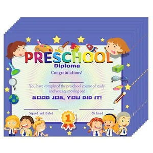 30PCS Preschool Diploma Certificates Kindergarten Awards Students Teachers - Picture 1 of 7