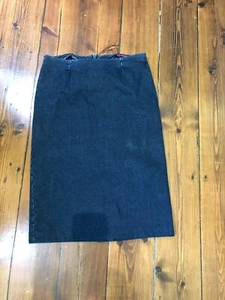 Jean skirt / Knee Length Jean Skirt / size xs - Picture 1 of 6