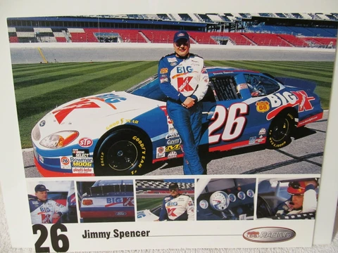 JIMMY SPENCER #26 FORD BIG K  K-MART  NASCAR 2000  POSTCARD VERY RARE!!! Cover