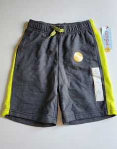 Cat & Jack Boys' Knit Pull-On Shorts Gray Yellow Size S, M, L, XL NWT - Picture 1 of 16