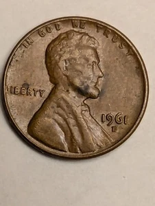 1961 D Penny 2.8 Grams ( STRUCK ON THIN PLANCHET ) Rare Coin!!! - Picture 1 of 5