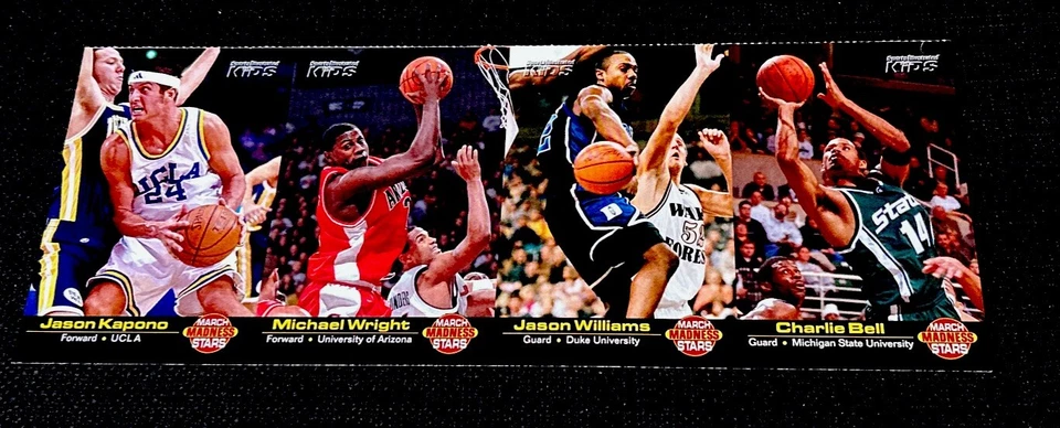 JASON KAPONO ROOKIE SPORTS ILLUSTRATED FOR KIDS SI 2001 MARCH MADNESS SHEET - Image 1 of 2