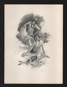 Harrison Fisher 1906 Illustration The Song of Hiawatha - 3 - Picture 1 of 1