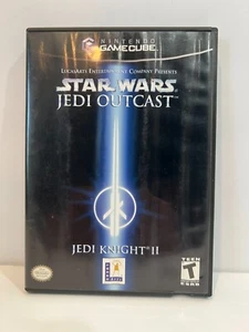Star Wars Jedi Outcast (Nintendo GameCube, 2002) Estuche de juego y manual solamente - Imagen 1 de 2