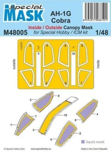 AH-1G Cobra Mask 1/48 M48005 SPECIAL MASK Special Hobby - Picture 1 of 1