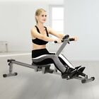 12 Levels Hydraulic Rowing Machine Cardio Rower Exercise Fitness Home Gym w/ LCD